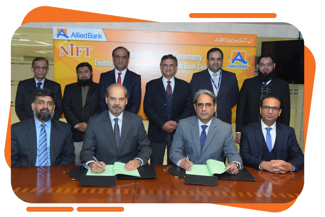 NIFT Signs Agreement with Allied Bank for Digital Financial Services (DFS)