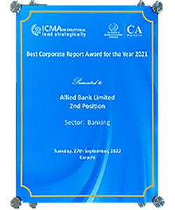 Best Corporate Reports of 2021 Awards - ICMA Pakistan
