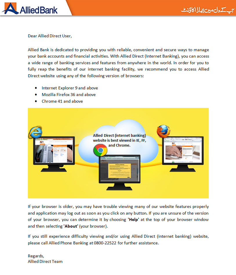 Upgrade Your Browser for Optimal View of Allied Direct