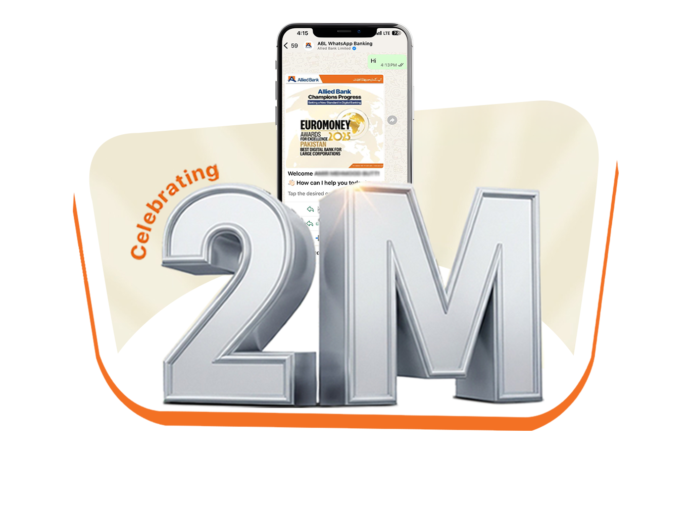 Celebrating 2 Million Customers on myABL WhatsApp Banking!
