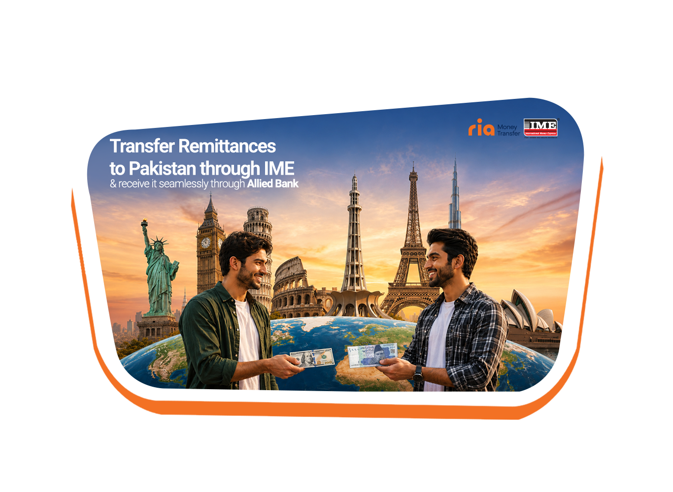 Send Remittances to Allied Bank via IME