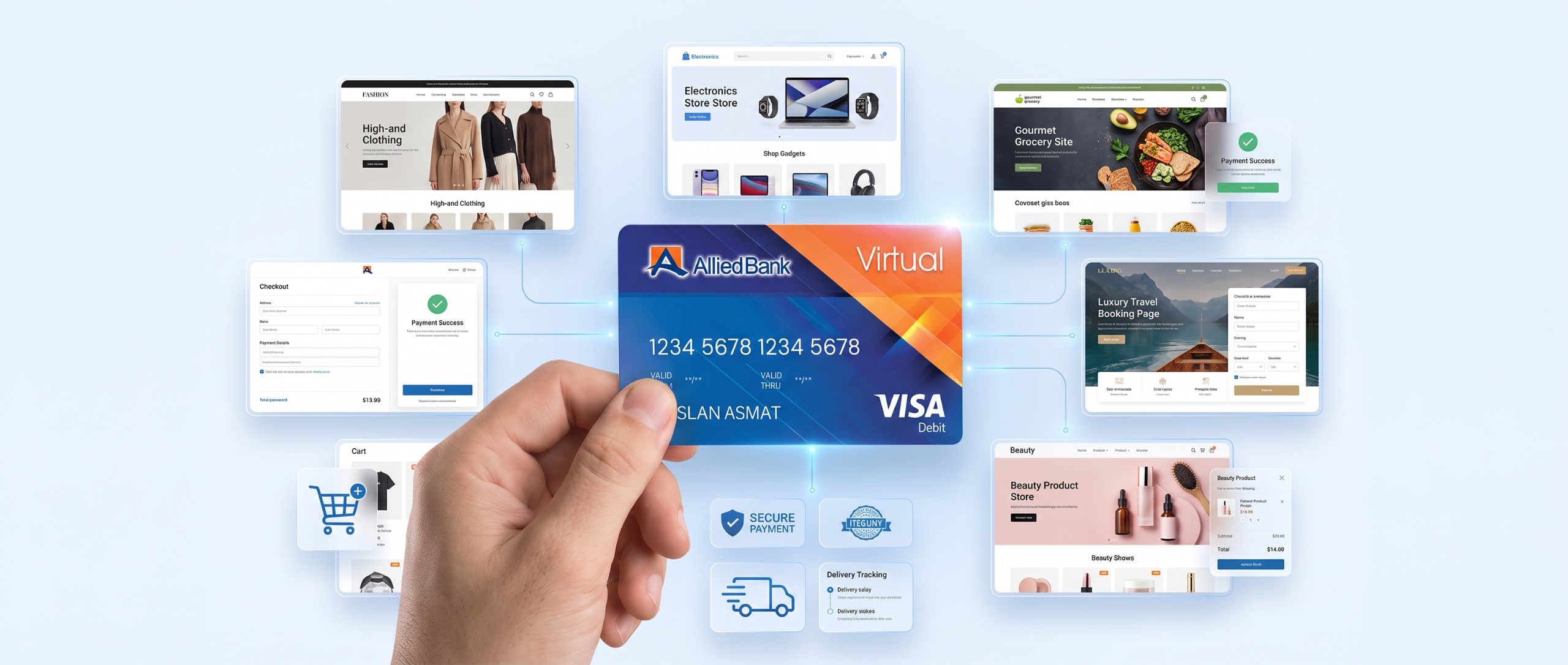 Where Can You Use the Allied Bank Virtual Visa Debit Card